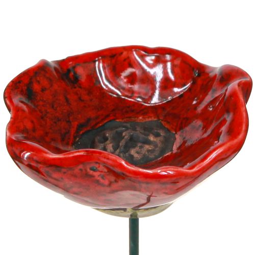 Floristik24 Poppy Ceramic Decoration Flower Plug Poppy Red 5cm 8 Pcs