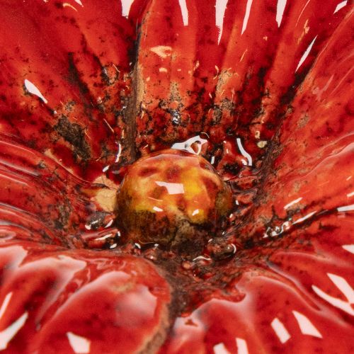 Product Ceramic Poppy Flower Romantic Decoration for Spring Garden and Flower Beds 31cm 6pcs