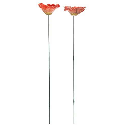 Product Poppy garden decoration stakes, perfect decorative element for your garden, 42cm, 4 pieces