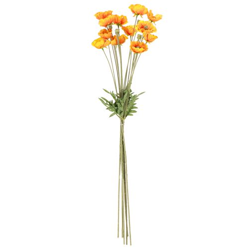 Product Poppy decoration artificial flower bouquet orange 78cm 6pcs