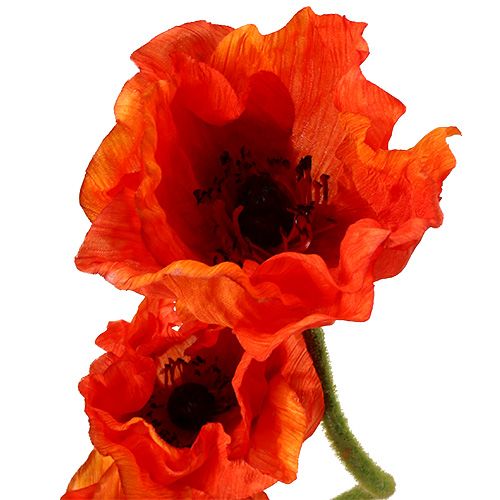 Product Poppies artificial flowers orange 58cm–74cm 3pcs
