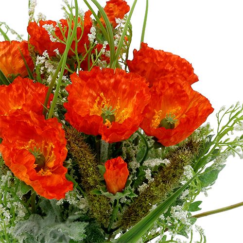 Product Orange poppy bouquet 40cm