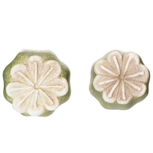 Product Poppy seed pod garden stake decorations for charming garden arrangements 60cm 2pcs