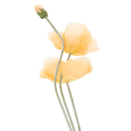 Product Artificial poppy flower for wedding decoration and design, 95cm, 3 pieces