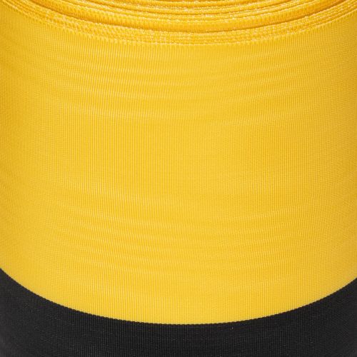 Moiré wreath ribbon 150mm yellow-black - mourning ribbon, sash, decoration, club ribbon - 25m roll | Floristik24.ie