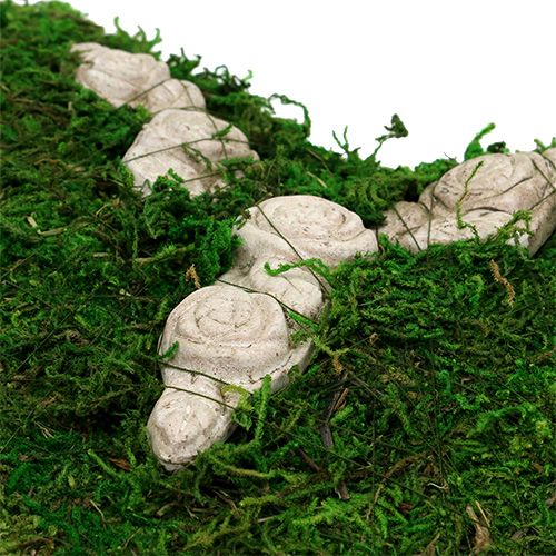 Floristik24 Moss heart with rose relief 30cm