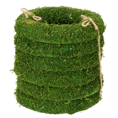 Product Decorative moss wreath for seasonal arrangements and individual design, 15cm, 6 pieces