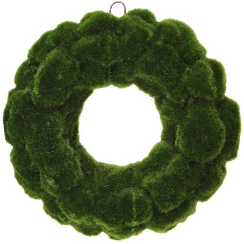 Moss wreath artificial wreath moss wall decoration green Ø34cm