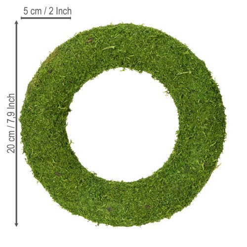 Product Moss wreath as a versatile base for creative floristry and decorating ideas, 20cm, 4 pieces