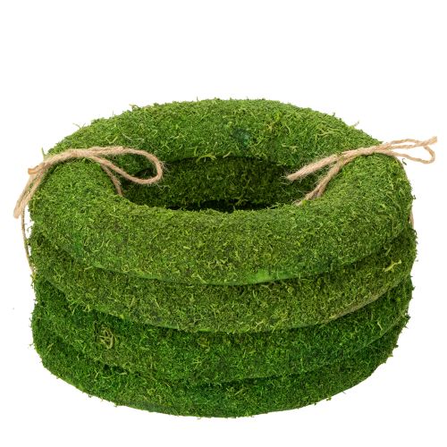 Product Moss wreath as a versatile base for creative floristry and decorating ideas, 20cm, 4 pieces