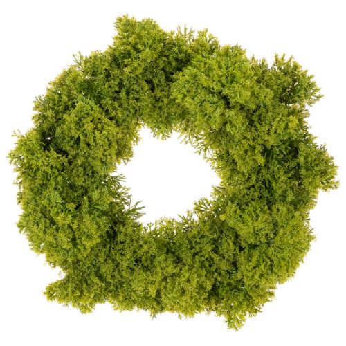 Artificial moss wreath, decorative for table or door, 28cm