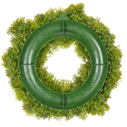 Artificial moss wreath, decorative for table or door, 28cm | Floristik24.ie