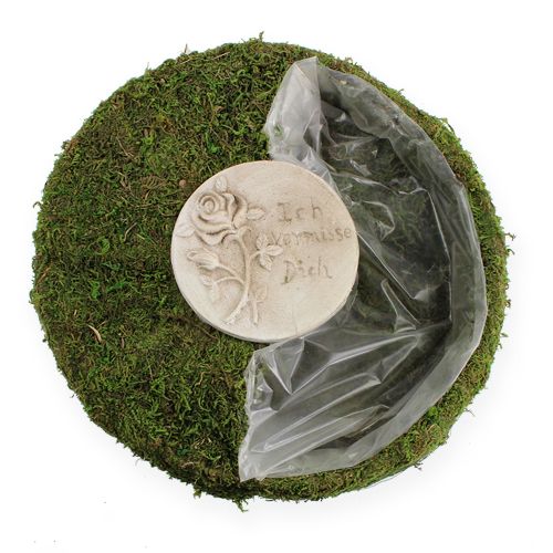 Moss wreath Ø 30cm with planting hole