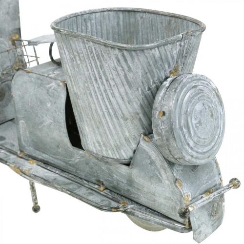 Floristik24 Flower pot scooter metal vintage white washed 35×12×23cm