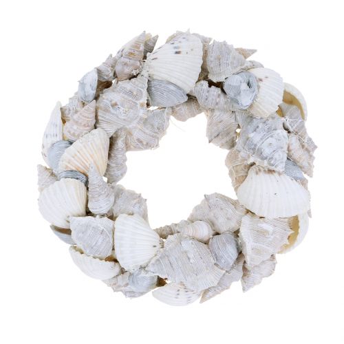 Shell wreath white Ø14cm