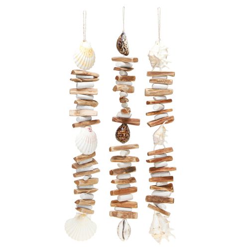 Floristik24 Shell garland sea snails summer decoration natural assorted 69cm 3pcs