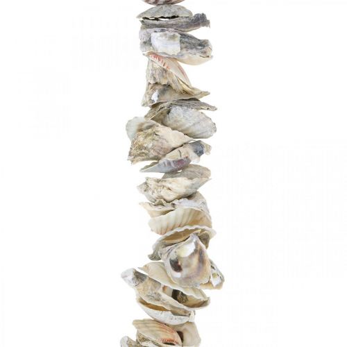 Product Garland with shells, maritime decoration, summer, shell necklace natural colors L130cm