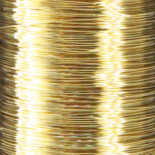 Product Myrtle wire, gold, 0.30mm, 100g, for decoration &amp; crafts