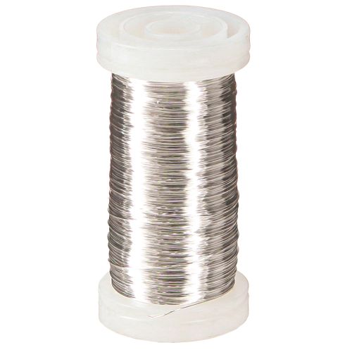 Product Myrtle wire, silver, 0.30mm, 100g, craft wire, decoration, DIY, wedding