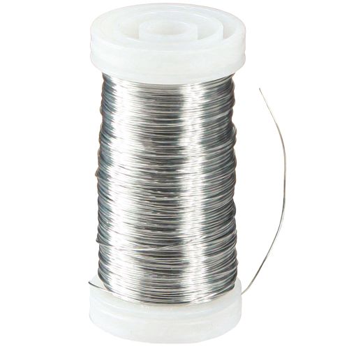 Product Myrtle wire silver galvanized 0.37mm 100g
