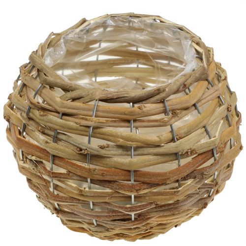 Floristik24 Basket ball for planting light brown Ø25cm
