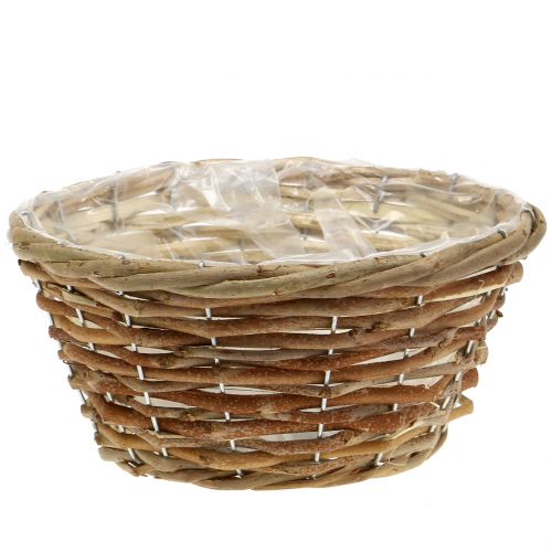 Product Basket planter decorative bowl Ø24cm light brown made of natural materials for flowers decoration gift