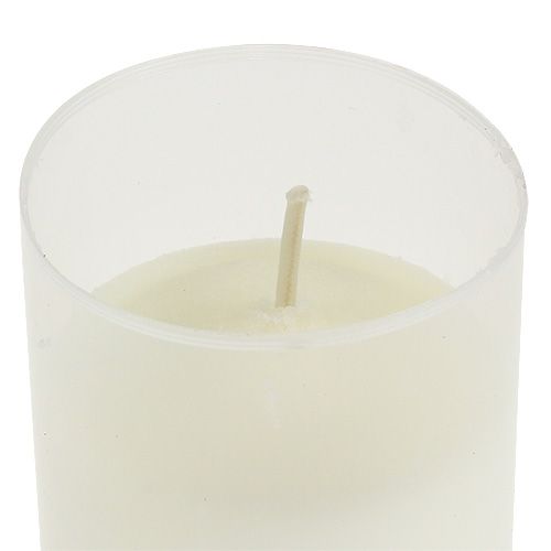 Product Refill candle for grave light white H10cm 12 pcs