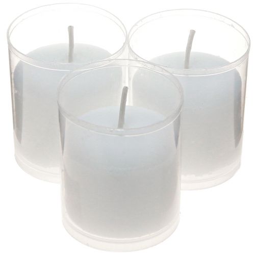 Product Refill candle for grave light white H5.8cm 20 pcs