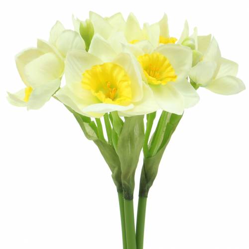 Floristik24 Narcissus cream L42cm 3pcs