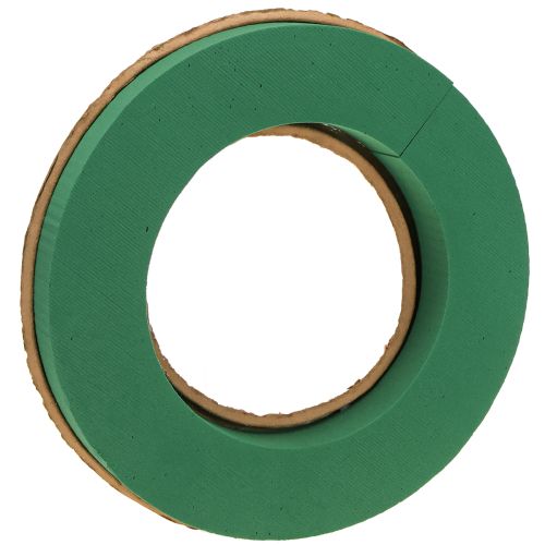 Floristik24 Wet floral foam wreath base made of cardboard Ø25cm 2 pcs