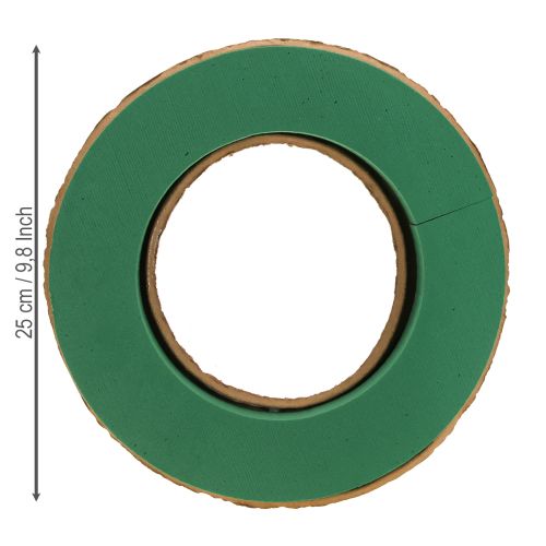 Floristik24 Wet floral foam wreath base made of cardboard Ø25cm 2 pcs