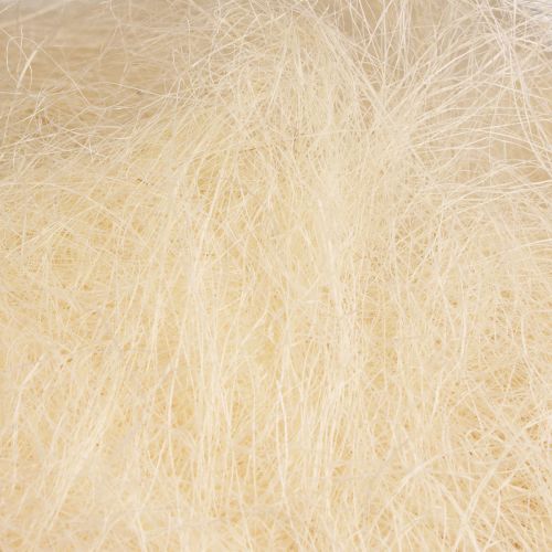 Floristik24 Natural fiber sisal grass for crafts Sisal grass cream white 500g