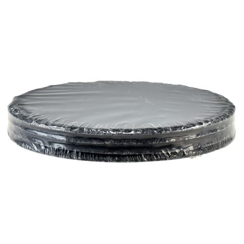 Product Natural Slate Plate Round Stone Tray Black Ø20cm 4 pcs