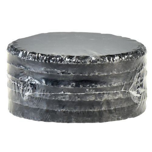 Product Natural Slate Plate Round Coaster Black Ø10cm 6 pcs