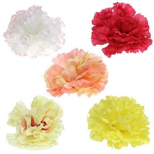Product Carnation assorted colors on wire 72pcs