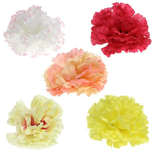 Floristik24 Carnation colored assorted on wire 72 pcs