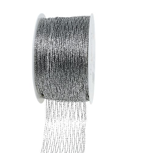 Floristik24 Net tape silver wire reinforced 40mm 15m