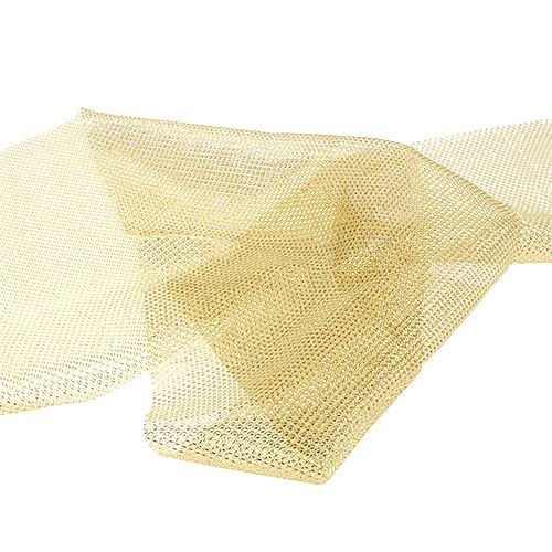 Floristik24 Mesh fabric gold with glitter 15cm 5m