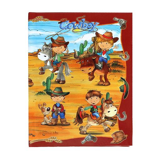Floristik24 Notebook for boys Cowboy A6 1p