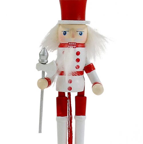 Floristik24 Nutcracker figure red, white 12.5cm