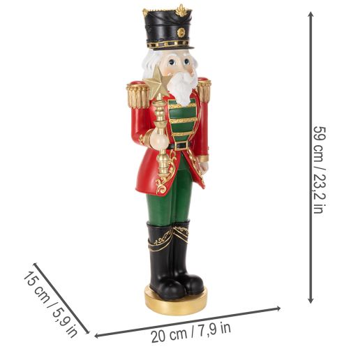 Nutcracker Decorative Figurine Festive Christmas Decoration 59cm | Floristik24.ie