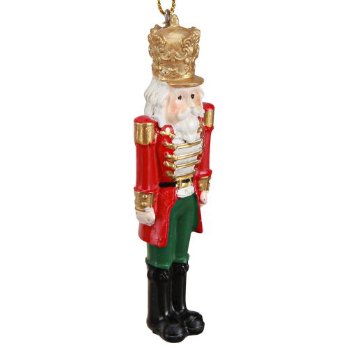 Product Nutcracker Pendant Christmas Decorations 4-Piece Set, Red Green Gold, 10cm