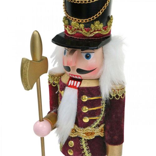Floristik24 Nutcracker figure Christmas decoration wood red 8.5 × 7cm H30cm