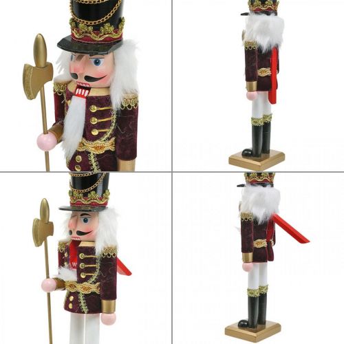 Floristik24 Nutcracker figure Christmas decoration wood red 8.5 × 7cm H30cm