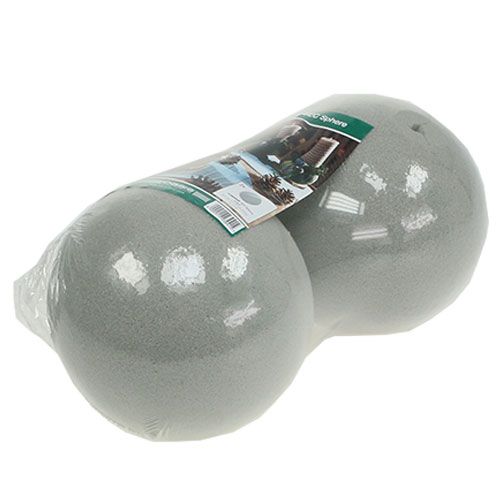 Product Floral Foam Ball Dry Floral Foam Grey Ø16cm 2 Pcs