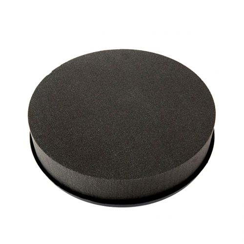 Floristik24 Plug dimensions cylinder black plug foam Ø22cm H5cm 2pcs