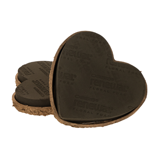 Heart-shaped floral foam