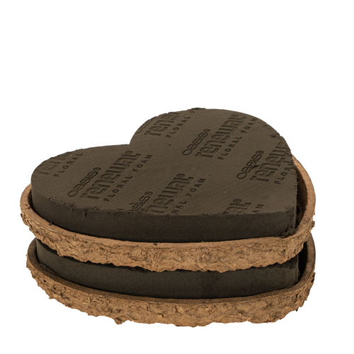 Heart-shaped floral foam