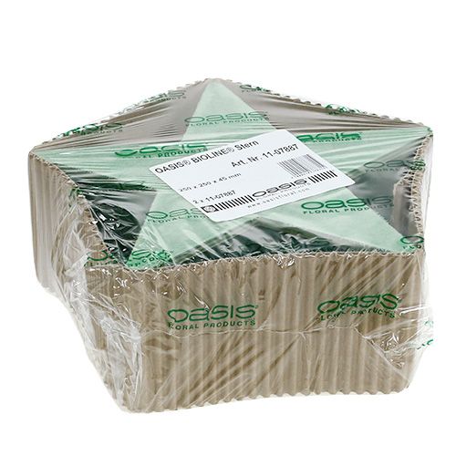 Product Wet floral foam star for arrangements 25 x 25 x 4.5 cm