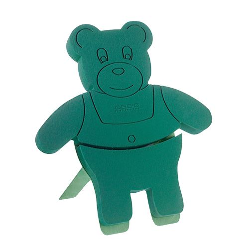 Product Floral foam figure teddy with stand 48.5cm x 42cm H5cm 1pc
